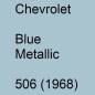 Preview: Chevrolet, Blue Metallic, 506 (1968).